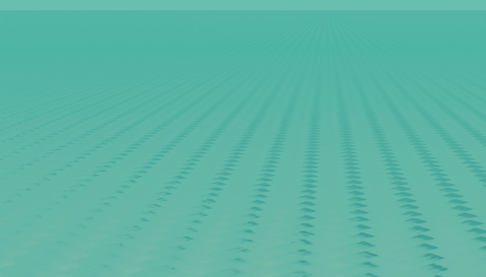 A close-up view of a textured turquoise surface featuring a repeating abstract pattern of diagonal lines forming geometric shapes.