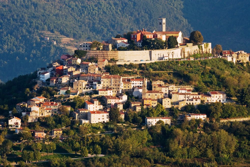 Motovun is a hilltop town, Istria, Croatia.