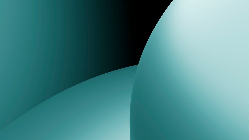 Abstract blue spherical shapes arranged against a dark gradient background in a digital 3D illustration.