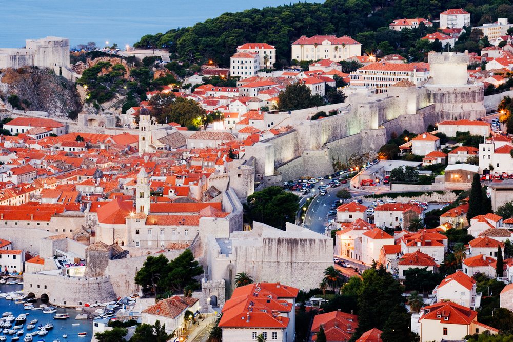 Old City of Dubrovnik skyline, Dawn, Croatia.