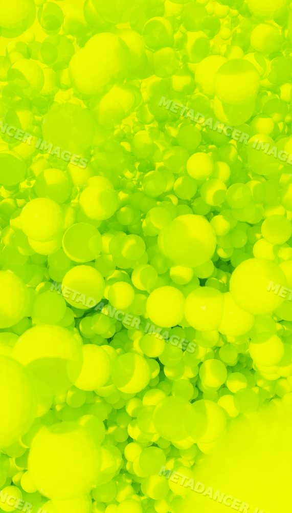 A cluster of glowing bright yellow spheres forming an abstract pattern