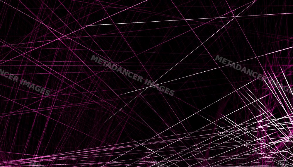 Abstract intersecting purple lines on a dark background creating