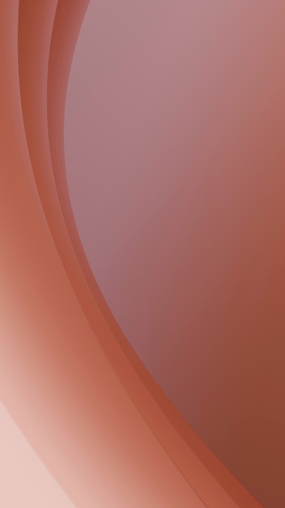 Abstract digital illustration featuring smooth, layered curves in orange and brown gradients forming flowing wave-like shapes.