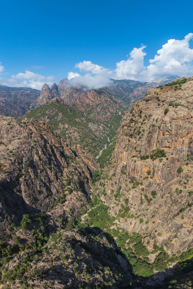 Canyon Views from Highway D84 near Evisa.