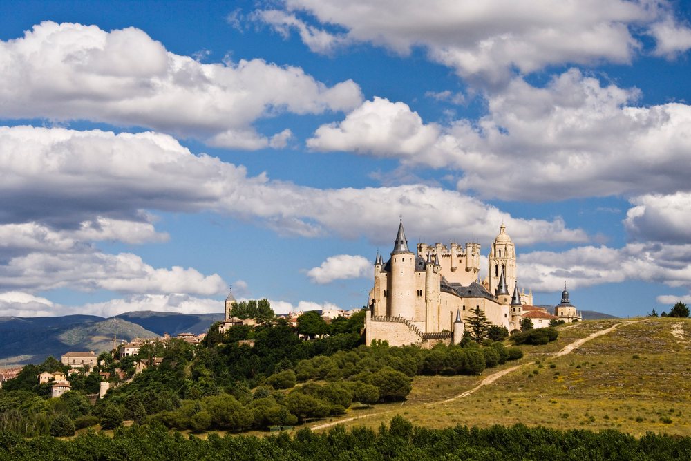 Alcazar Castle stands atop a hill.