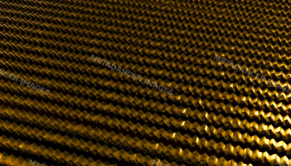 Close-up of metallic surface with repeating zigzag pattern