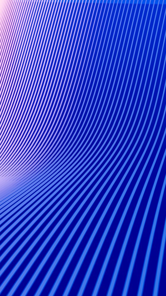 Abstract digital illustration displaying blue and purple curved stripes forming a smooth wave pattern with gradient colors.