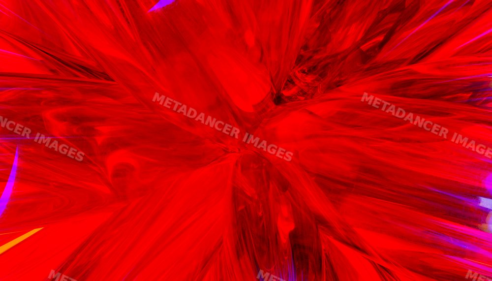 A dynamic burst of bright red