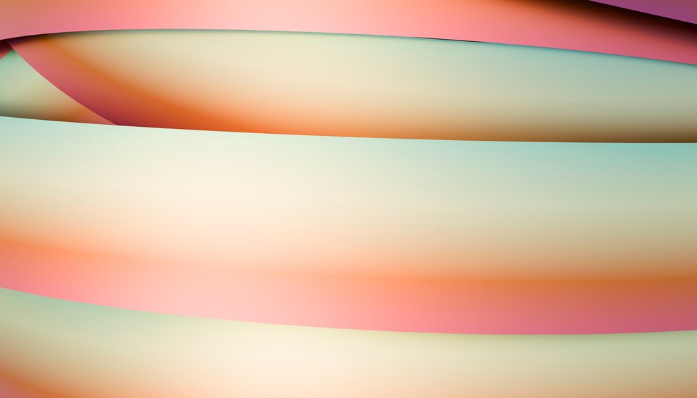Abstract colorful smooth layered gradient background with pastel tones.