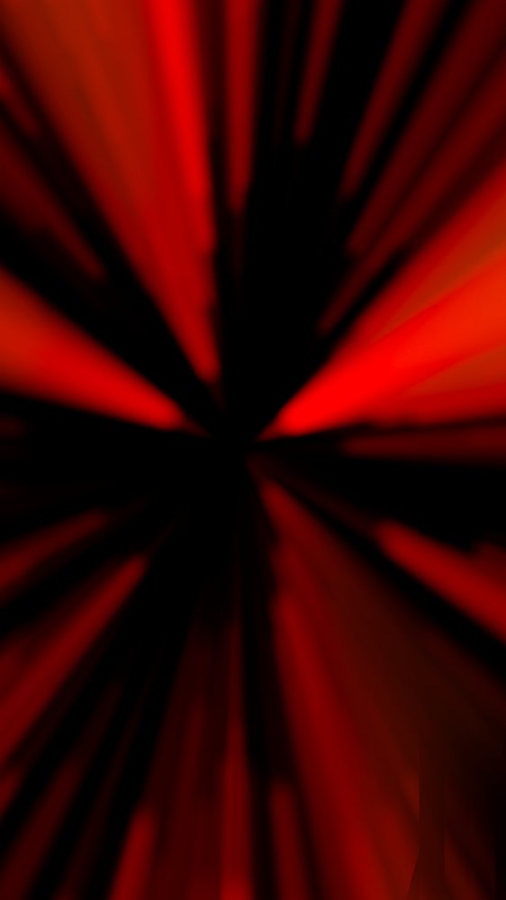 Abstract red and black radial design with converging blurred lines creating a dynamic motion effect.