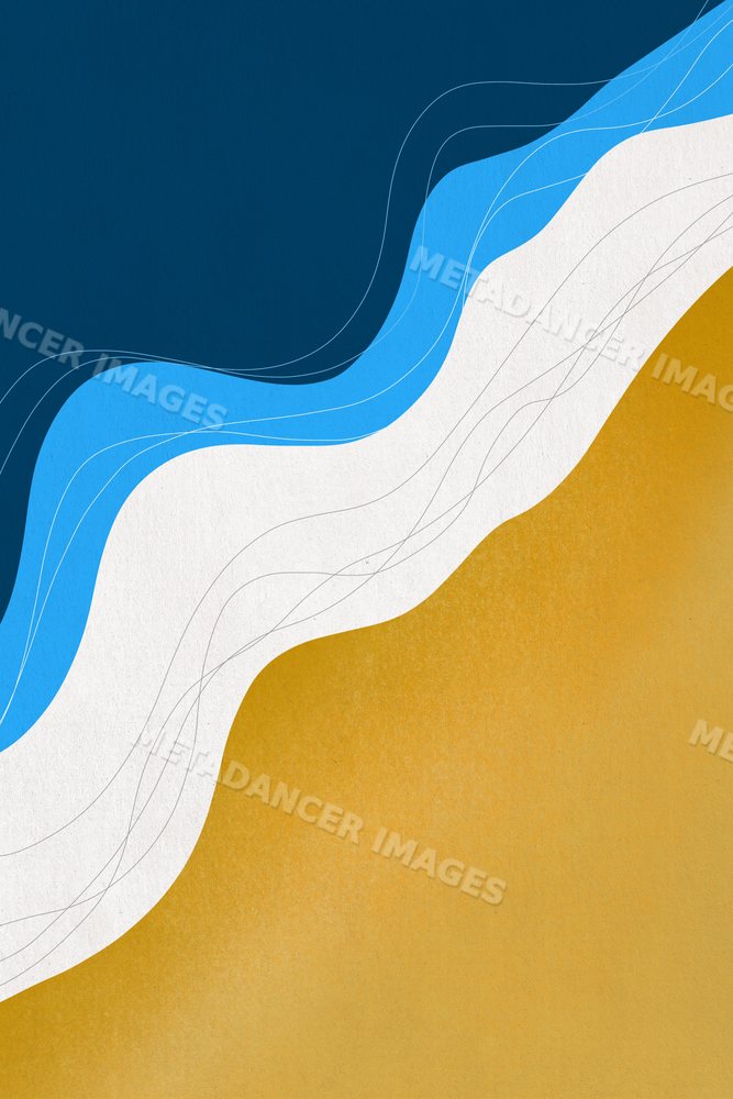Abstract colorful layered waves with fluid curved lines illustration