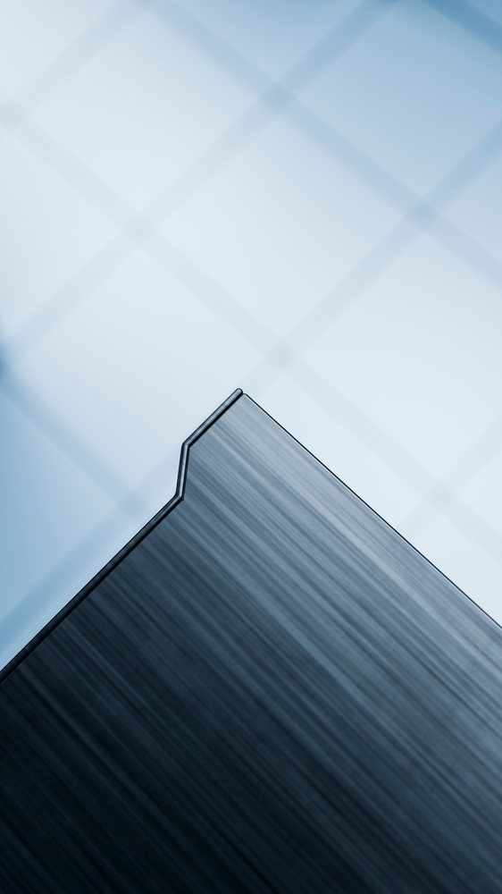 Close-up of a brushed metal surface.