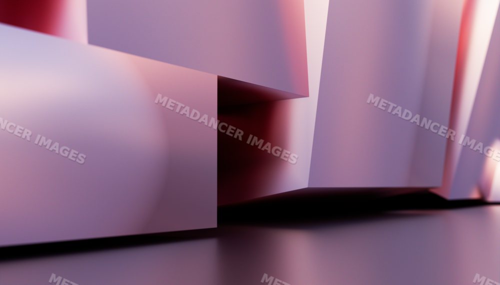 Abstract 3d geometric shapes