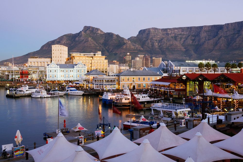 Victoria & alfred waterfront harbor, Cape Town, Western Cape, South Africa.