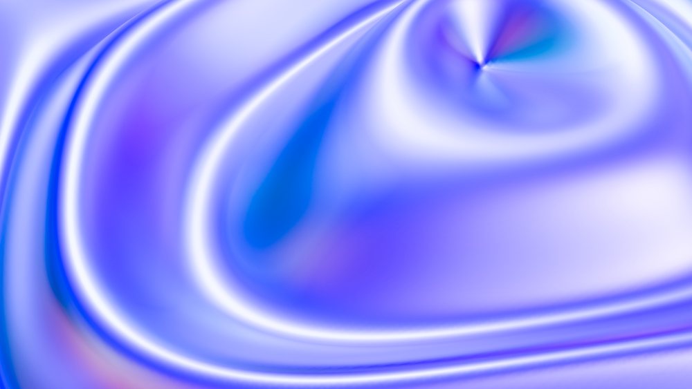 abstract digital render with smooth swirling patterns in blue and purple tones.