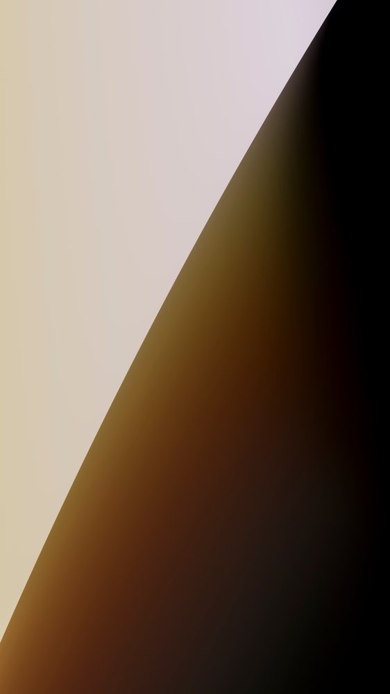 Abstract digital illustration featuring a smooth curved gradient shape transitioning from beige to dark brown and black tones.
