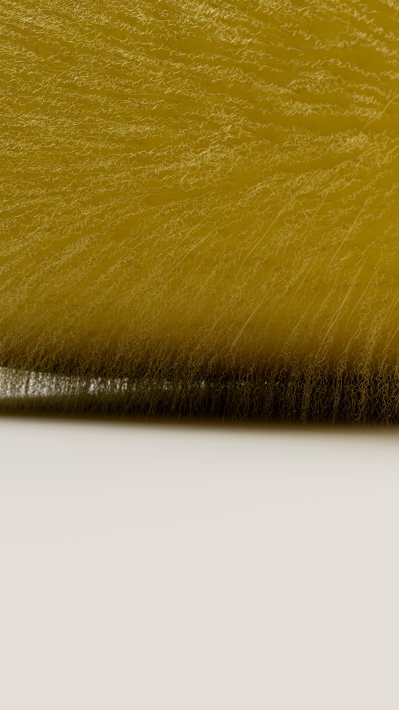 Close-up illustration of soft brown animal fur showing fine hair strands and dense texture.