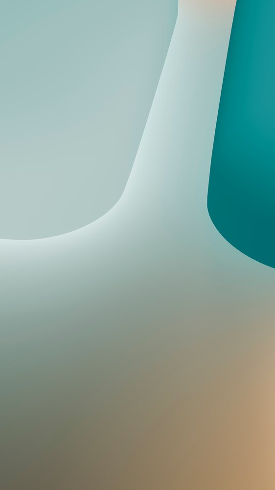 Minimalist digital illustration featuring smooth, curved shapes in blue and beige gradient colors.