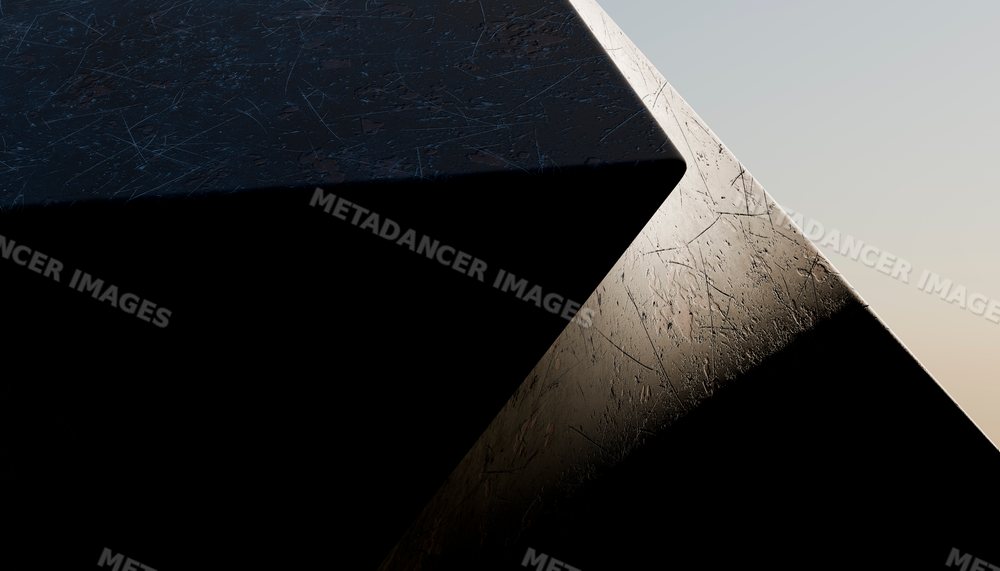 Close-up of scratched metal
