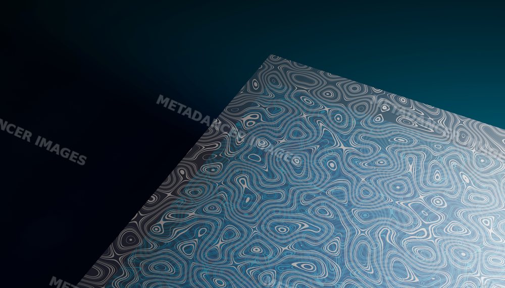 A close-up view of an abstract topographic map with contour lines