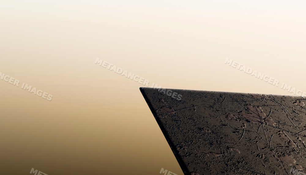 Close-up of a scratched rusted metal plate showing textured surface