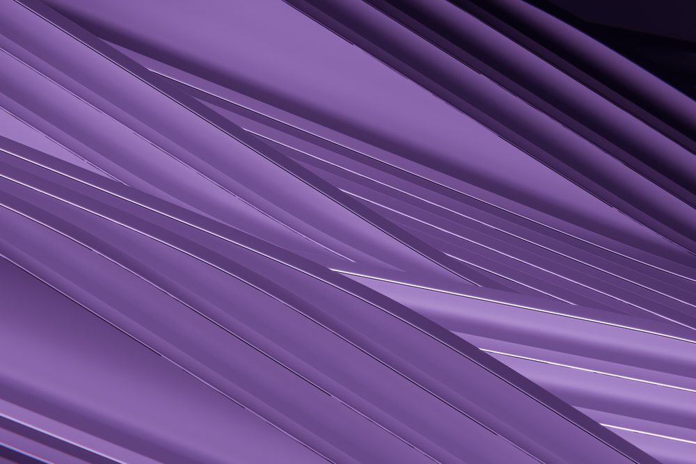 Abstract render background featuring purple geometric layered shapes with smooth and glossy texture.