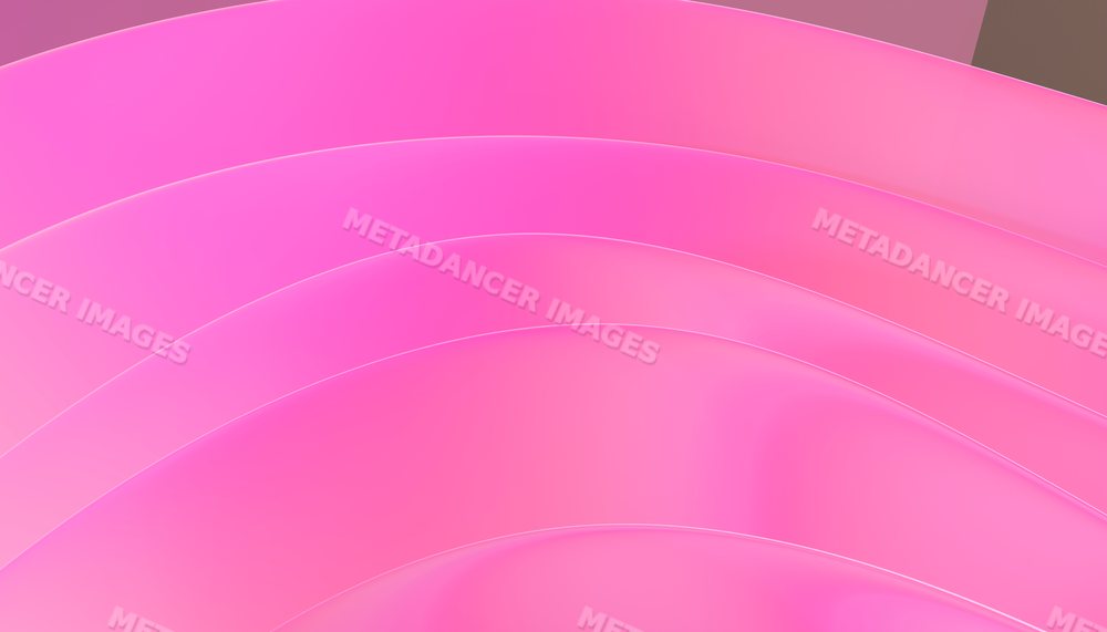 Smooth pink curved layered surface in an abstract design