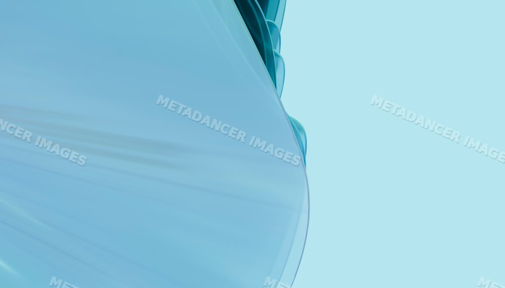 Curved glass facade detail on a modern office building