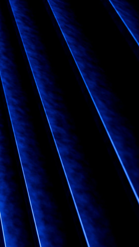 Abstract digital illustration featuring blue glowing vertical lines on a dark background with gradient lighting effects.