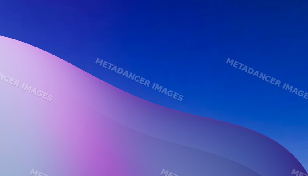 Abstract digital rendering of a smooth purple and pink gradient curved