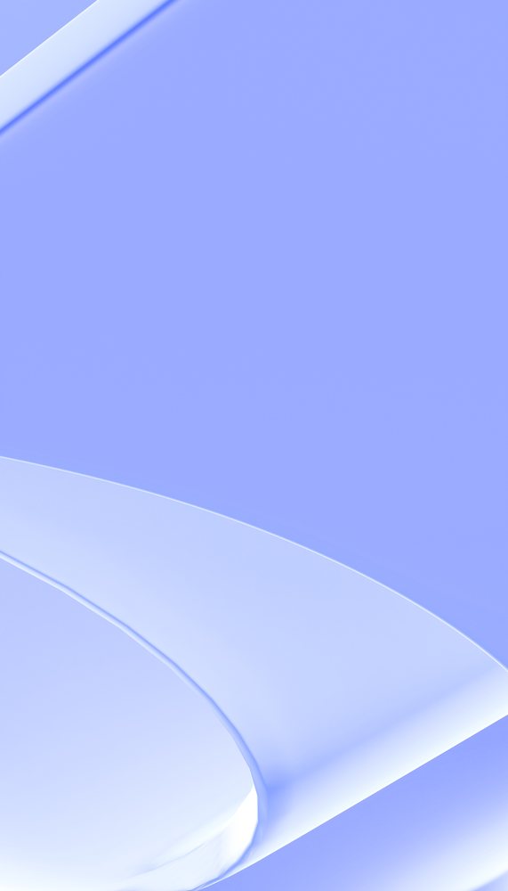 Digital abstract render featuring smooth curved blue shapes in a flowing gradient design.