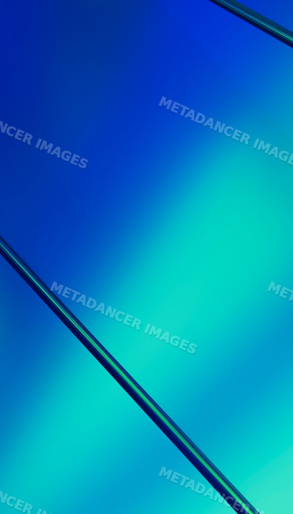Abstract digital rendering with smooth blue and green gradient lines