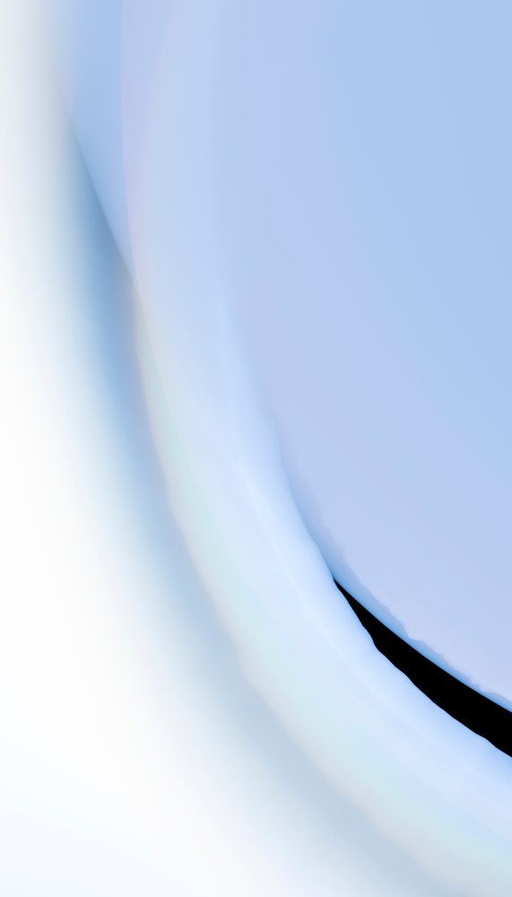 Abstract smooth blue and white curved surface with soft gradient