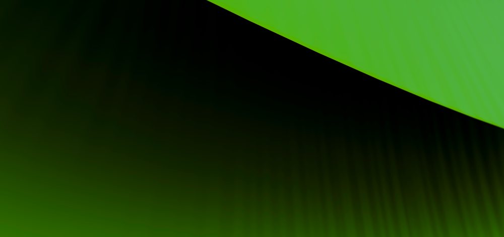 Green abstract background with black shadows and a diagonal separation creating a minimalist, modern geometric design.