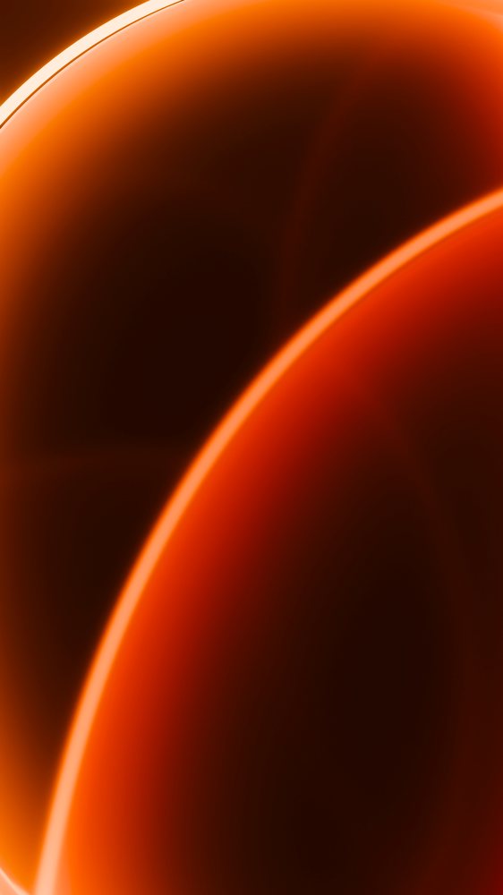Abstract digital illustration with vibrant orange and red glowing curved gradients and radiant light effects.