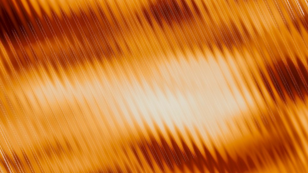 Orange abstract geometric pattern with diagonal lines and textured surface creating dynamic visual rhythm.