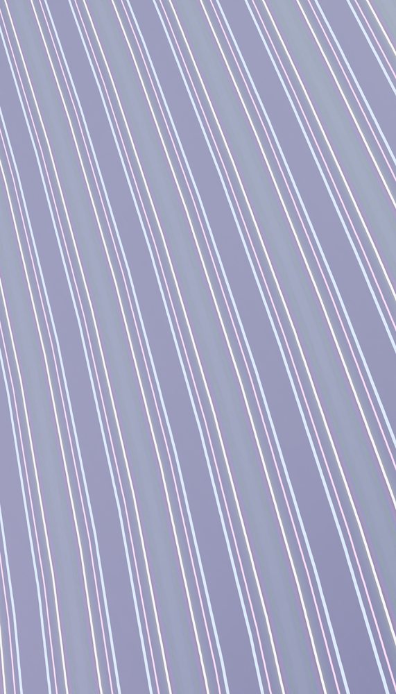 Diagonal striped fabric with pastel pink and blue stripes on a lavender background showing soft woven textile texture.