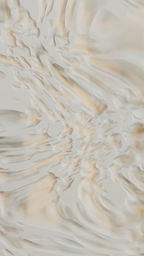 Abstract flowing liquid pattern featuring soft beige tones and smooth, swirling shapes.