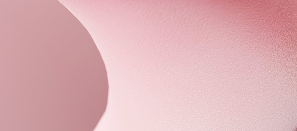 Abstract pink curved textured surface with soft smooth gradient and rounded shape.