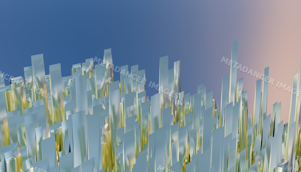 Abstract geometric glass shards create a modern artistic pattern