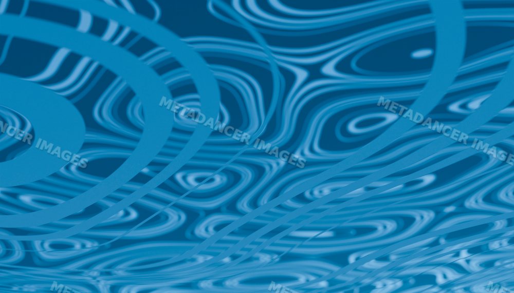 Abstract blue wave pattern with fluid and curving shapes