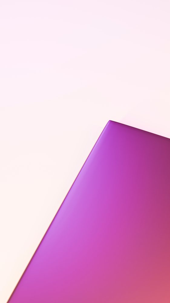 Minimalist digital illustration of a purple rectangular shape on a pink gradient background.