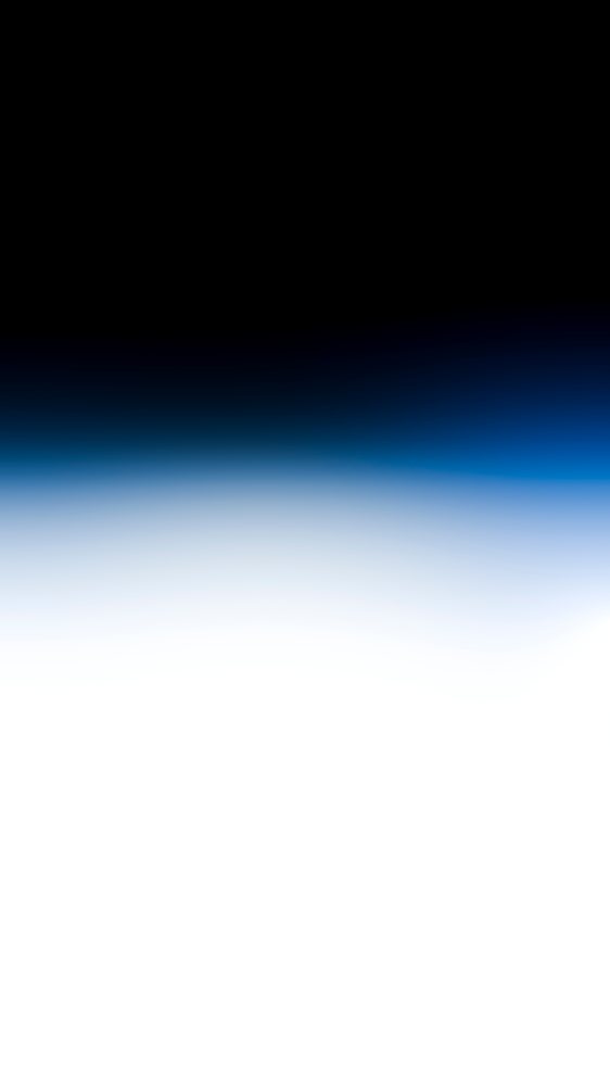 Smooth gradient sky transitioning from black through blue to bright white at the horizon with no visible objects.