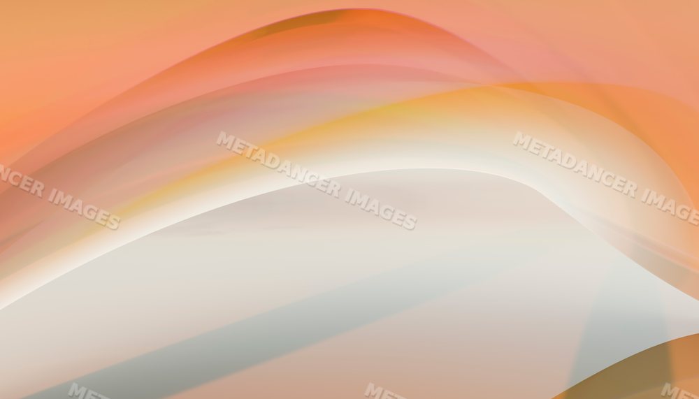 Abstract digital art with soft flowing waves in orange and peach tones