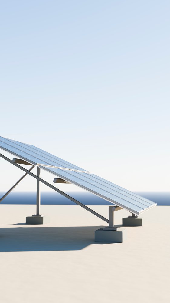 Solar panel array outdoors harnesses renewable energy from sunlight for sustainable power generation.