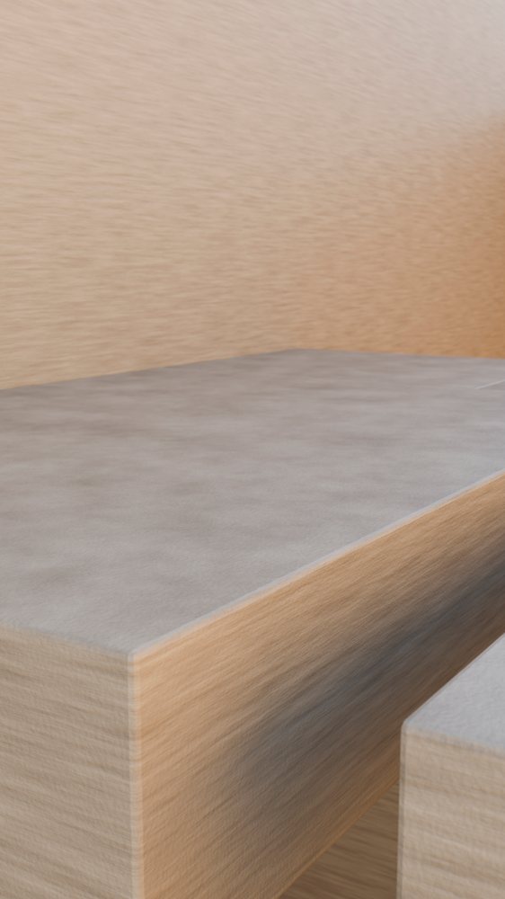 Rectangular wooden table with smooth, light wood grain surface in an indoor setting.