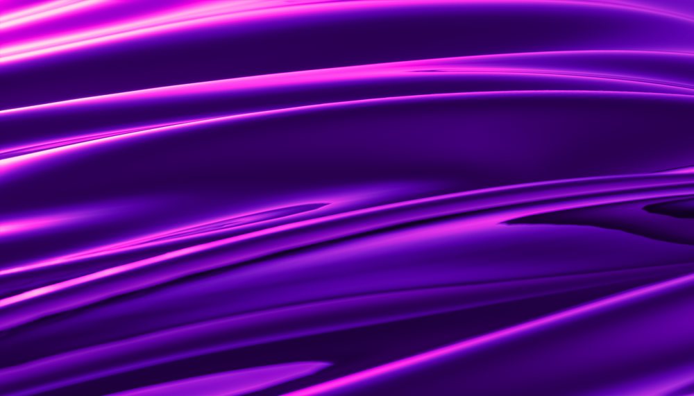 Smooth purple and violet fluid wave with glossy texture on gradient background illustration, abstract, render, wallpaper.