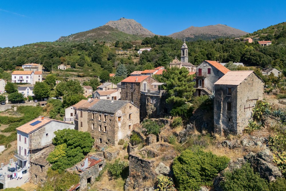 Historic village of, Travel Photography, Sermano, Corsica, France.
