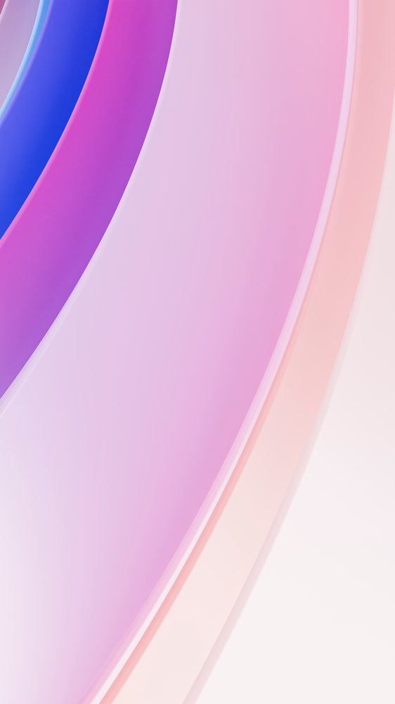 Abstract colorful curved waves with soft pastel gradients in a modern digital illustration style.