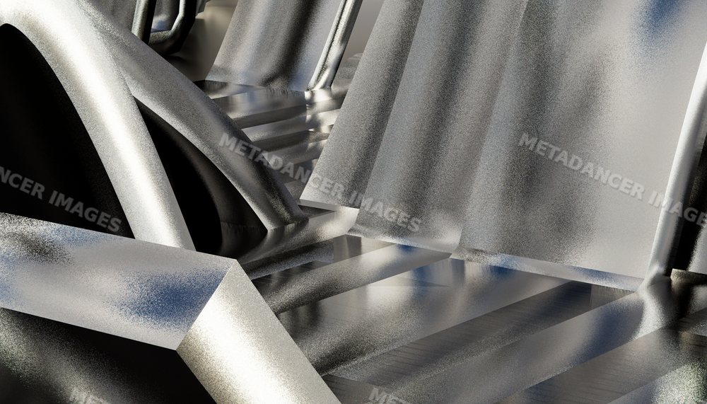 Detailed close-up of metal gear teeth in industrial machinery
